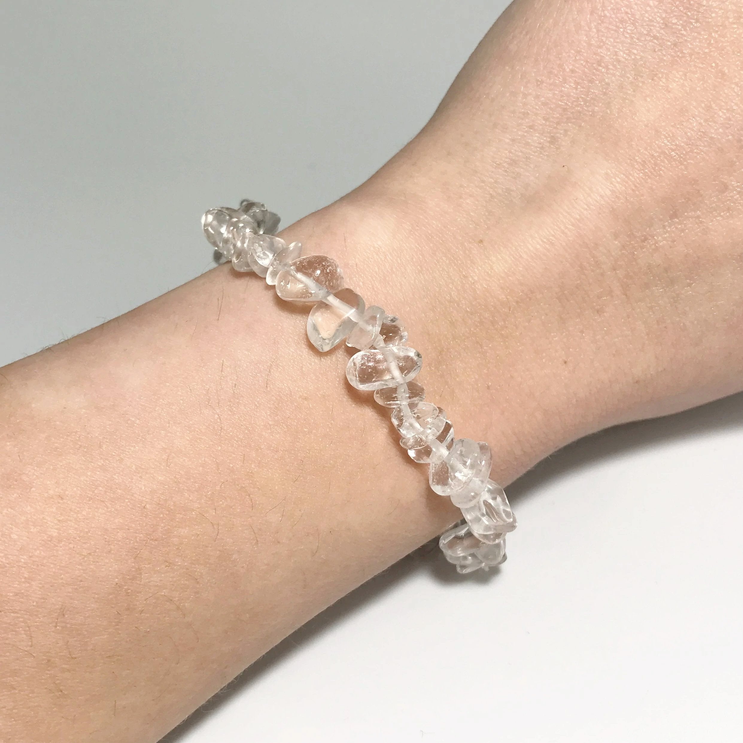 Quartz Chip Beaded Bracelet - Rocks and Gems Canada