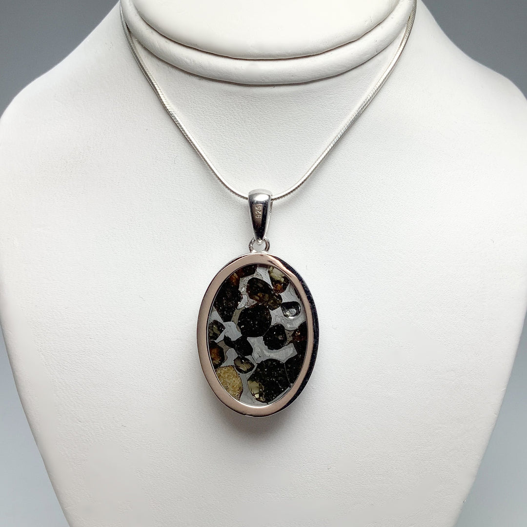 Sericho Meteorite Oval Pendant - Rocks and Gems Canada