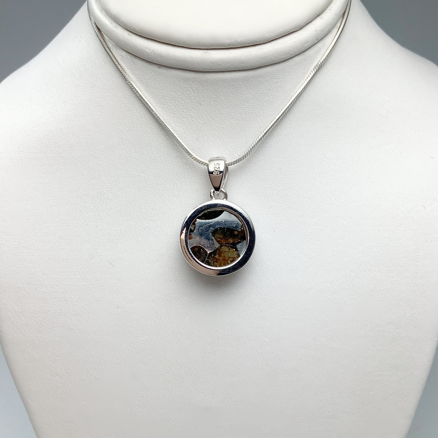 Sericho Meteorite Small Round Pendant