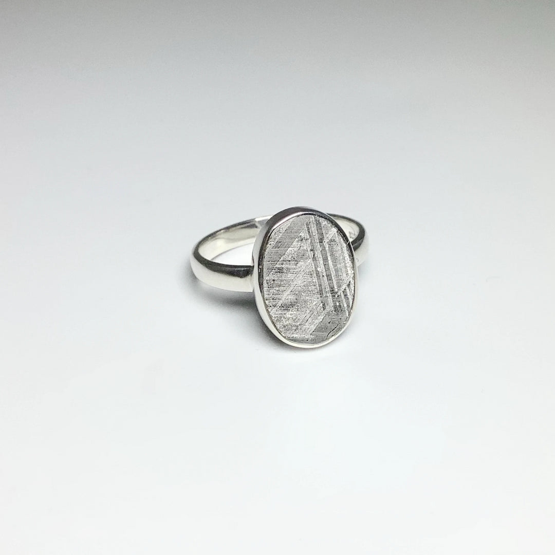 Muonionalusta Meteorite Ring - Rocks and Gems Canada