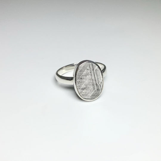 Muonionalusta Meteorite Ring - Rocks and Gems Canada