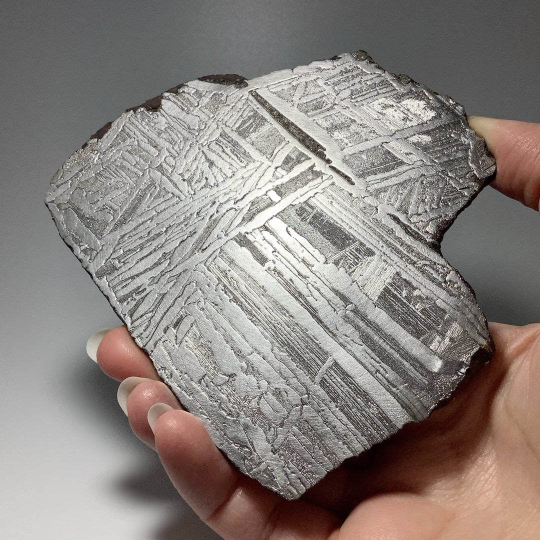Seymchan Meteorite Slice - Rocks and Gems Canada