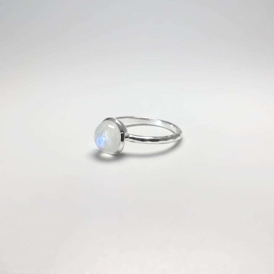 Rainbow Moonstone Ring - Rocks and Gems Canada