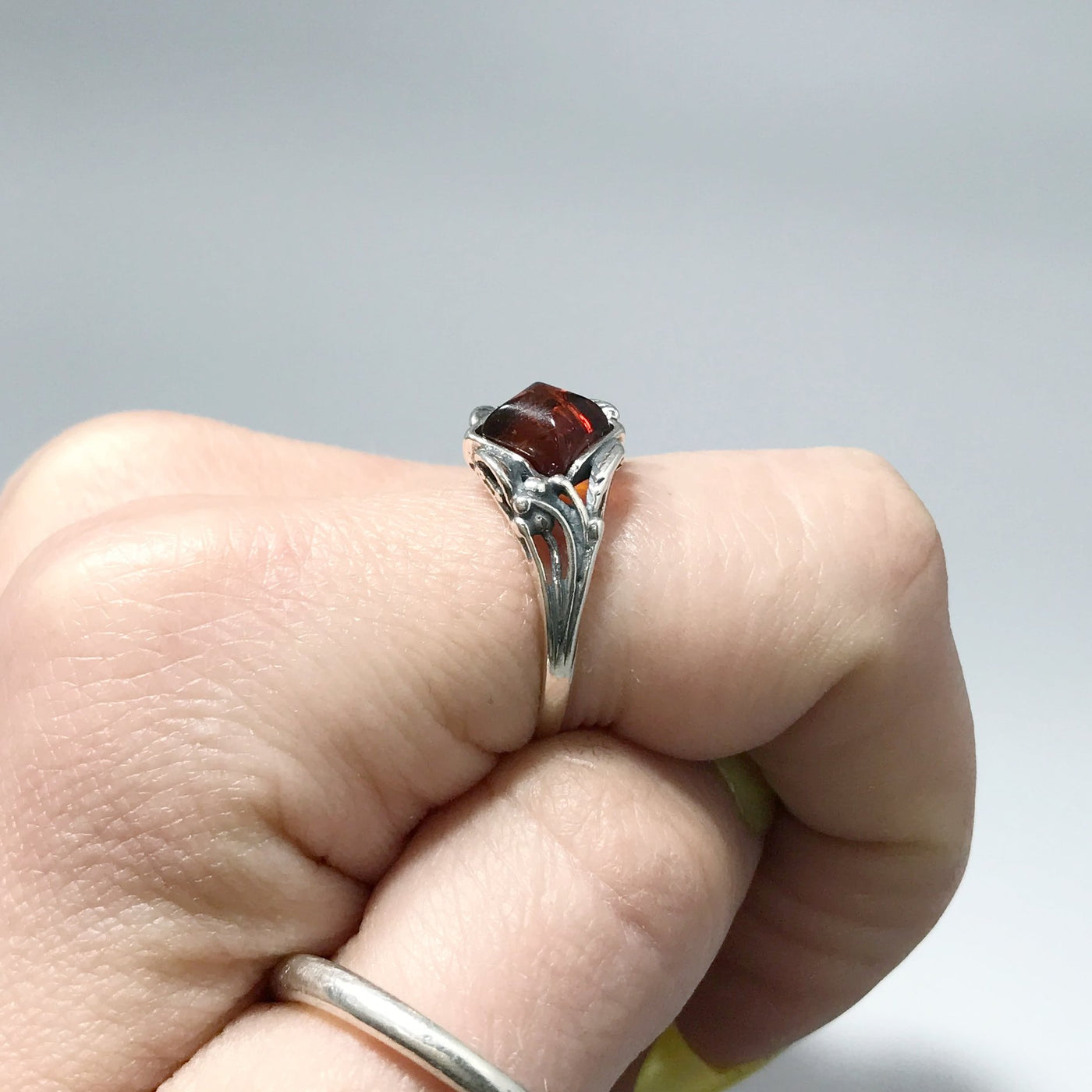 Cognac Amber Ring