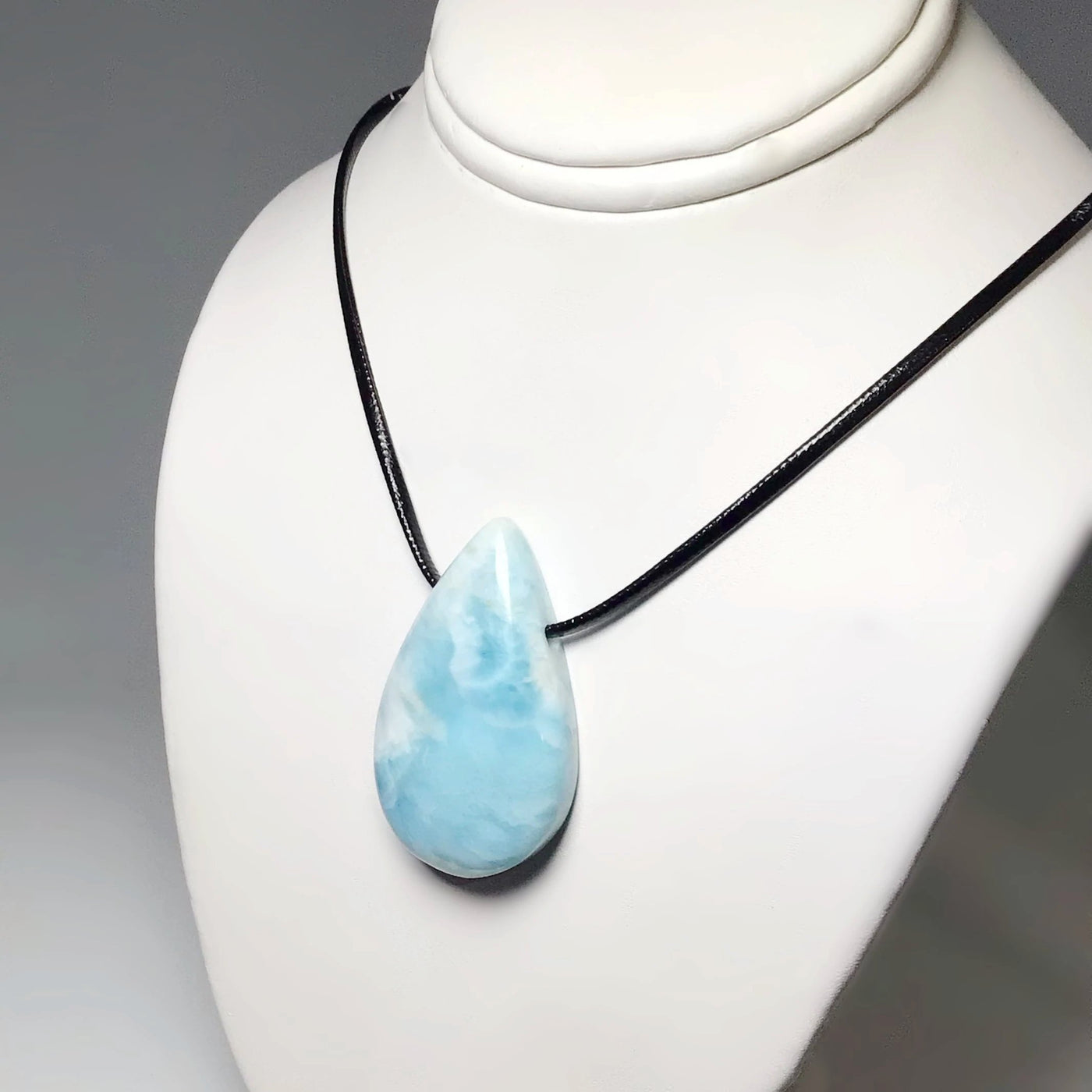 Larimar Drilled Pendant