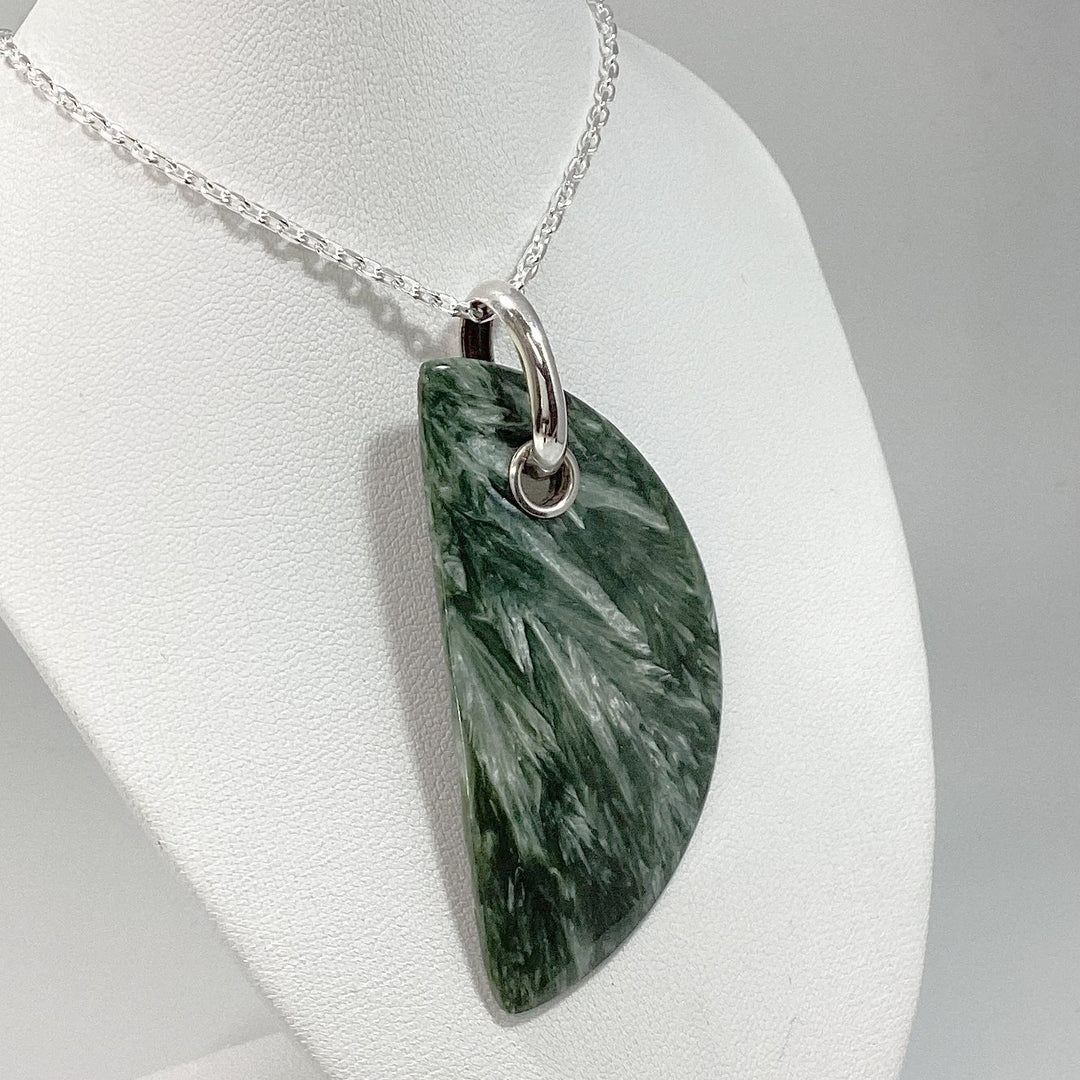 Seraphenite Pendant - Rocks and Gems Canada