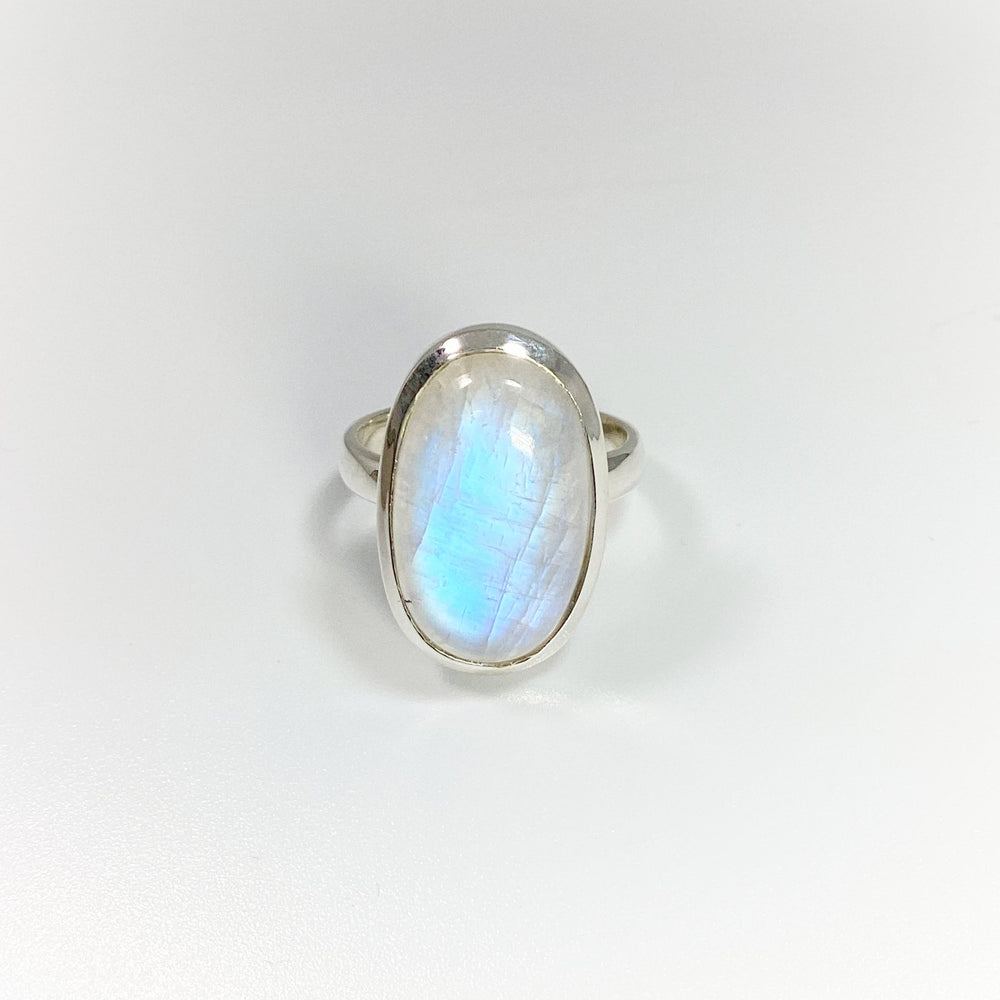 Rainbow Moonstone Ring - Rocks and Gems Canada