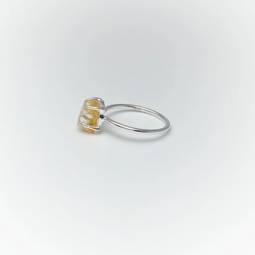 Raw Citrine Ring - Rocks and Gems Canada