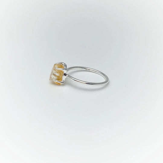 Raw Citrine Ring - Rocks and Gems Canada