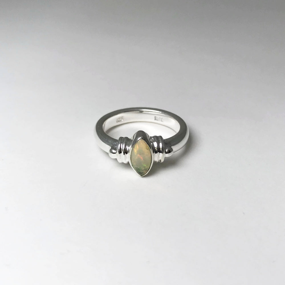 Ethiopian Fire Opal Ring - Rocks and Gems Canada