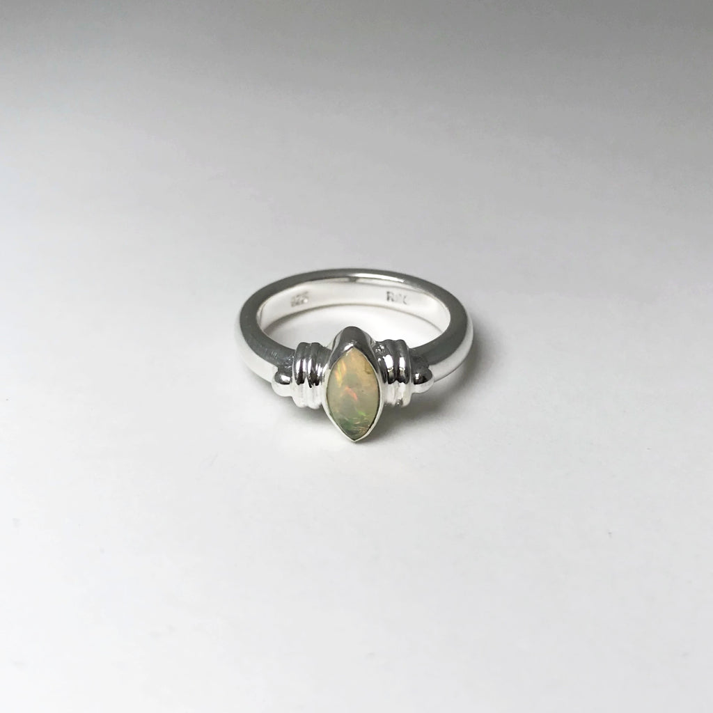 Ethiopian Fire Opal Ring - Rocks and Gems Canada