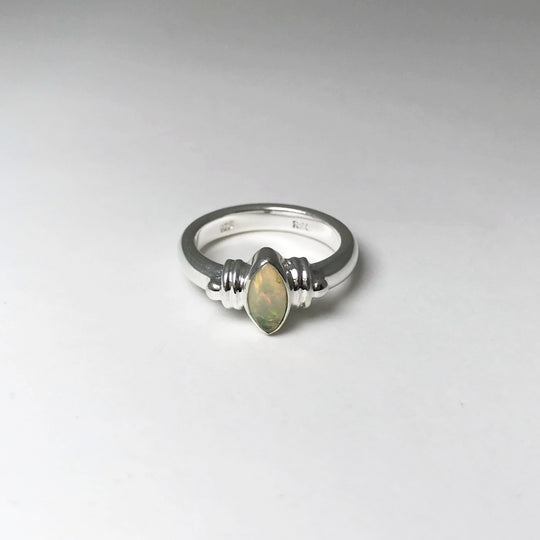 Ethiopian Fire Opal Ring - Rocks and Gems Canada