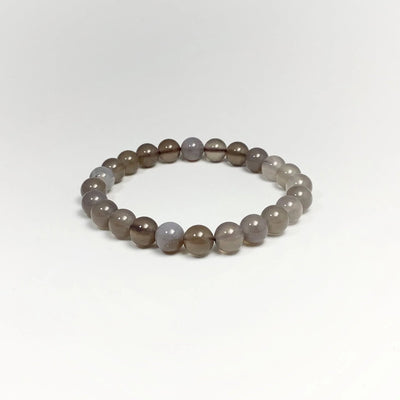 Grey Agate Beaded Bracelet