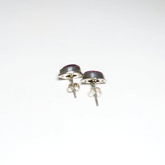 Rhodonite Stud Earrings - Rocks and Gems Canada