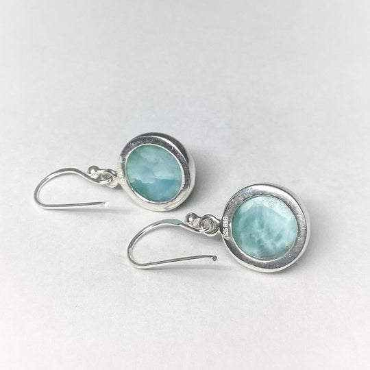 Larimar Dangle Earrings - Rocks and Gems Canada