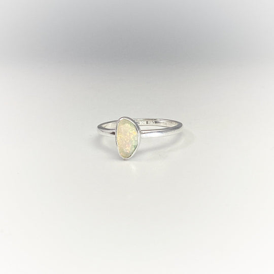 Faceted Ethiopian Fire Opal Ring - Rocks and Gems Canada