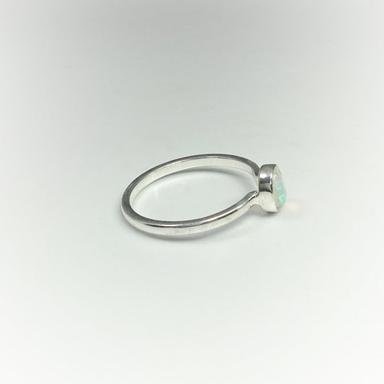 Faceted Ethiopian Fire Opal Ring - Rocks and Gems Canada