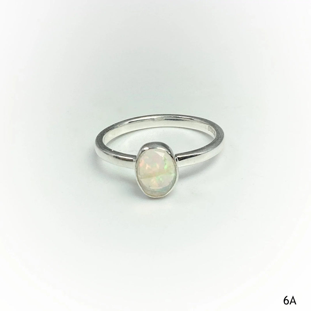 Faceted Ethiopian Fire Opal Ring - Rocks and Gems Canada