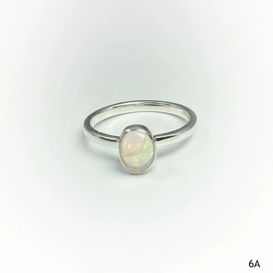 Faceted Ethiopian Fire Opal Ring - Rocks and Gems Canada