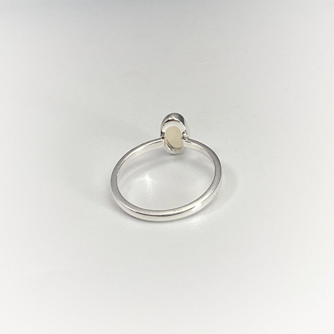 Faceted Ethiopian Fire Opal Ring - Rocks and Gems Canada