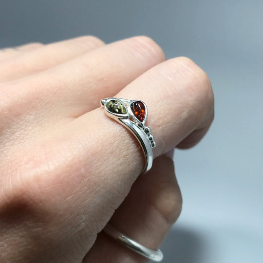 Mixed Amber Ring - Rocks and Gems Canada