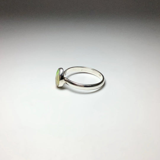 Faceted Ethiopian Fire Opal Ring - Rocks and Gems Canada