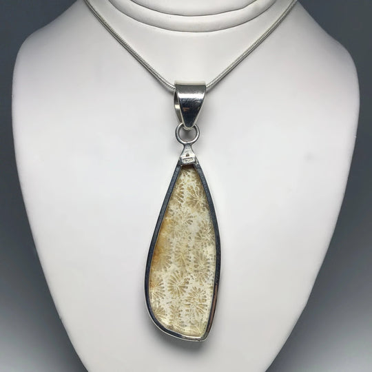 Fossilized Coral Pendant - Rocks and Gems Canada