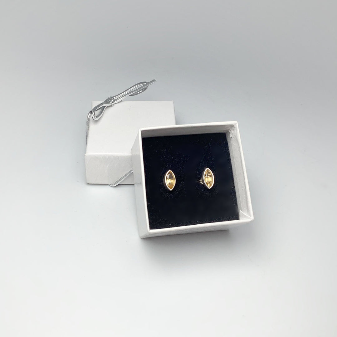 Citrine Stud Earrings - Rocks and Gems Canada