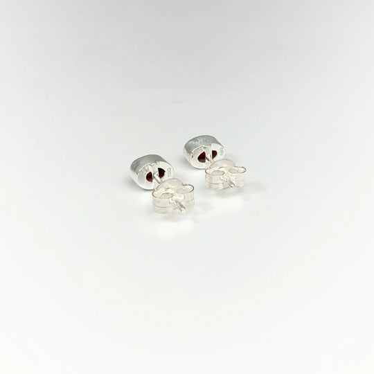 Garnet Stud Earrings - Rocks and Gems Canada