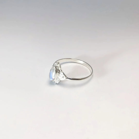 Rainbow Moonstone Ring - Rocks and Gems Canada