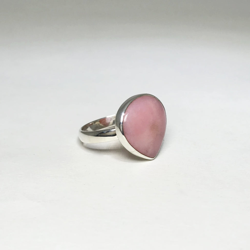 Pink Peruvian Opal Ring