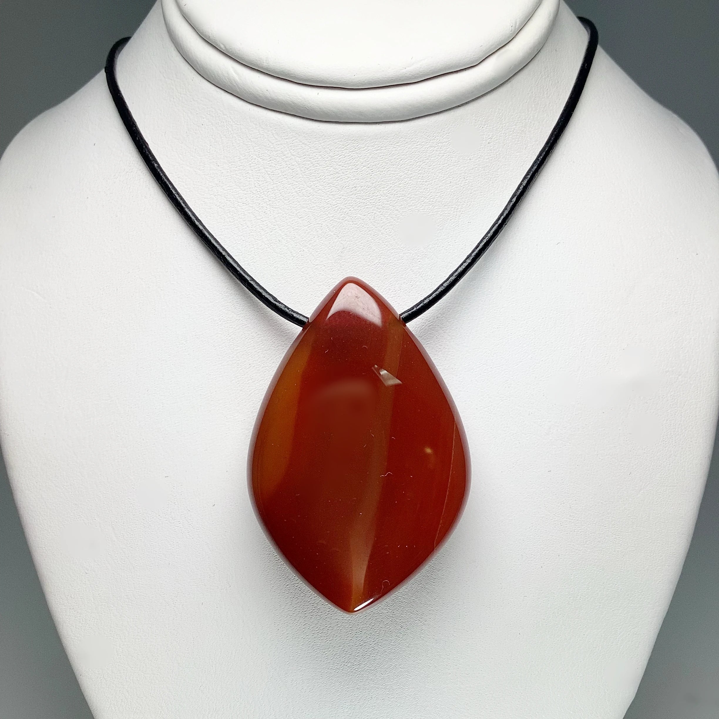 Carnelian Agate Drilled Pendant - Rocks and Gems Canada