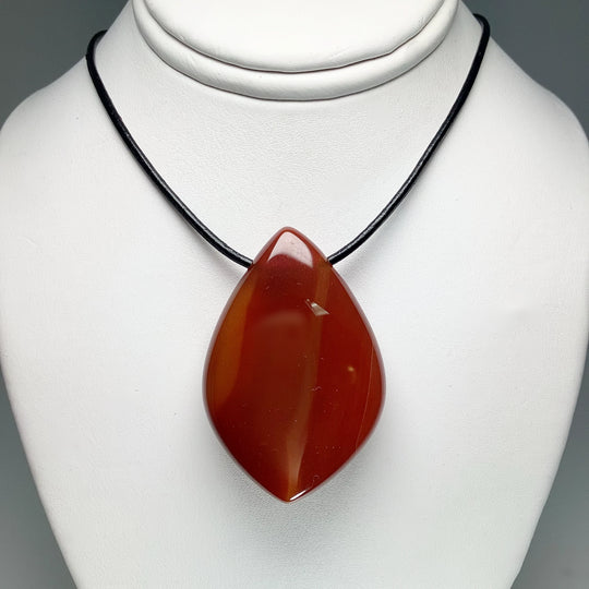Carnelian Agate Drilled Pendant - Rocks and Gems Canada