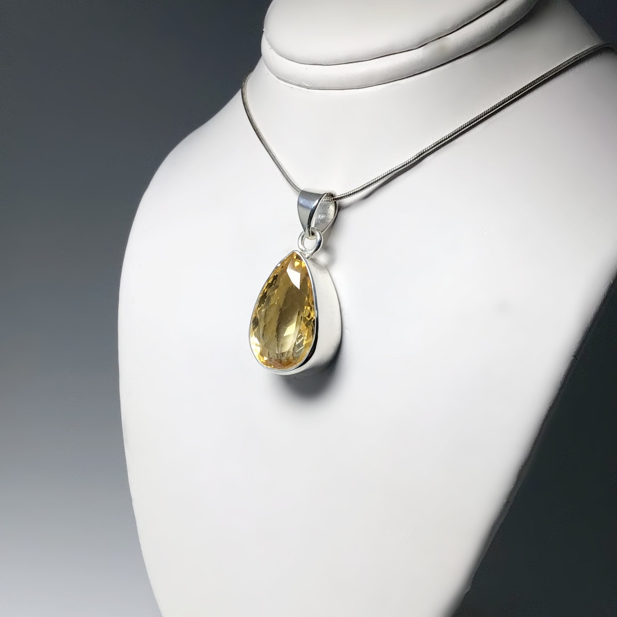 Natural Citrine Pendant Rocks and Gems Canada