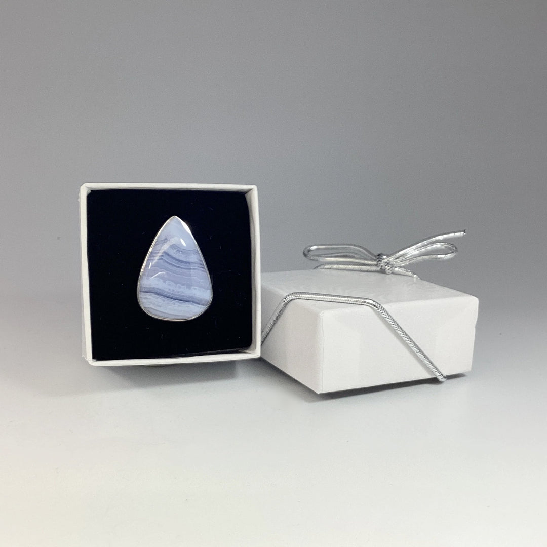 Blue Lace Agate Ring - Rocks and Gems Canada