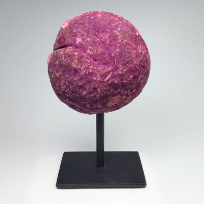 Pink Agate Geode on Stand