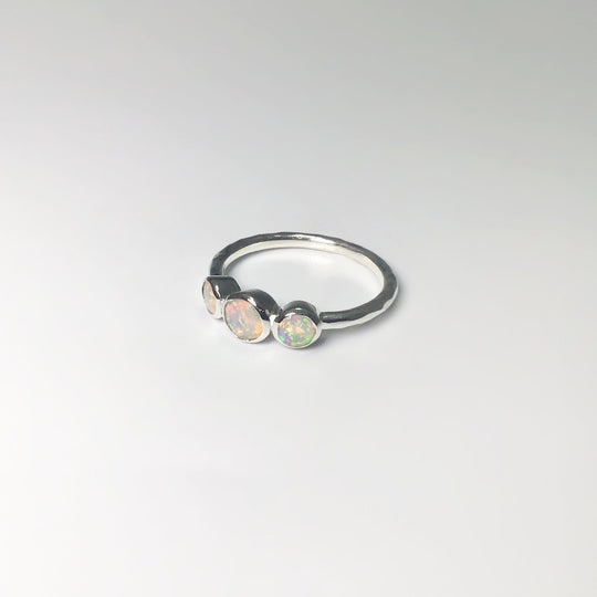 Faceted Ethiopian Fire Opal Ring - Rocks and Gems Canada
