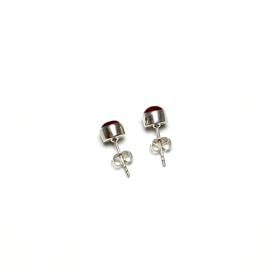Carnelian Agate Stud Earrings - Rocks and Gems Canada