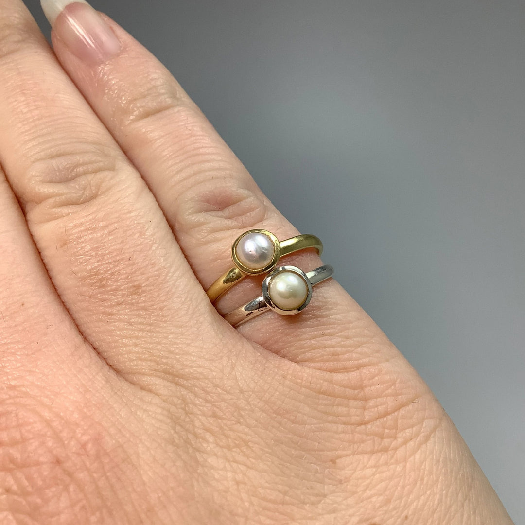 Freshwater Pearl Ring - Rocks and Gems Canada
