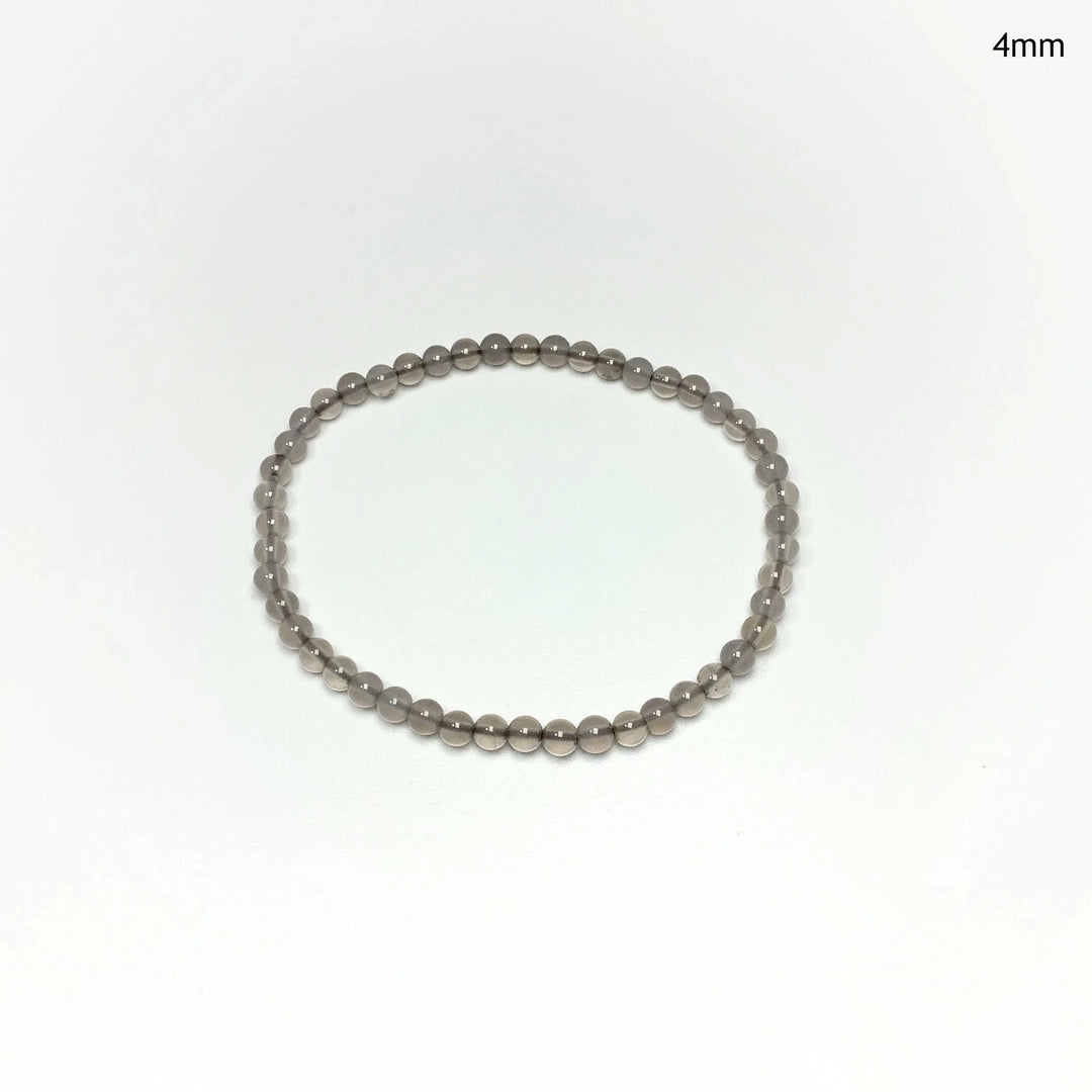 Grey Agate Beaded Bracelet - Rocks and Gems Canada