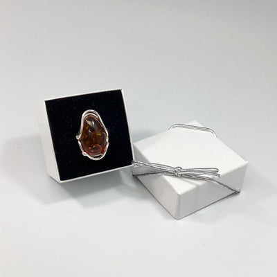 Cognac Amber Ring