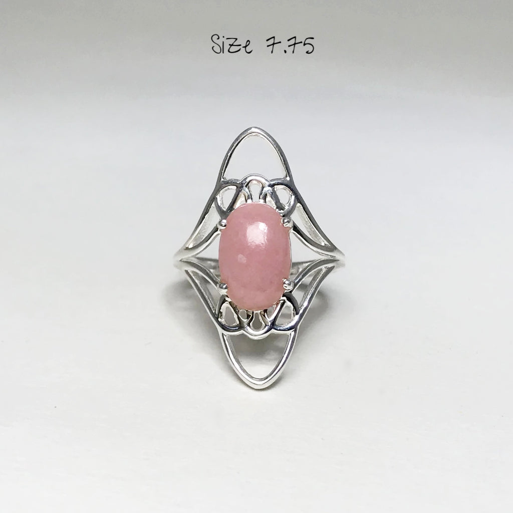 Pink Peruvian Opal Ring - Rocks and Gems Canada