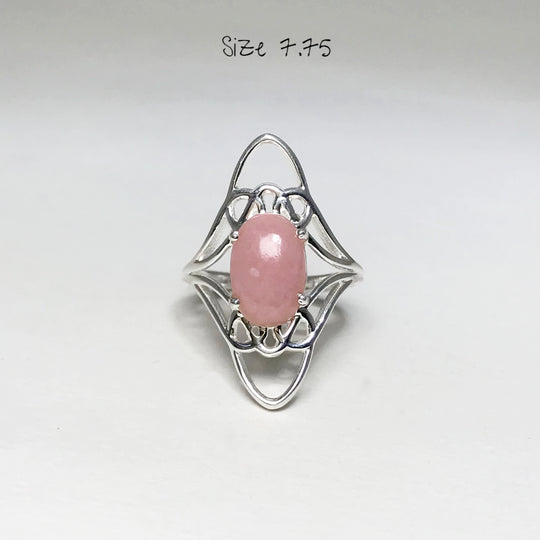 Pink Peruvian Opal Ring - Rocks and Gems Canada