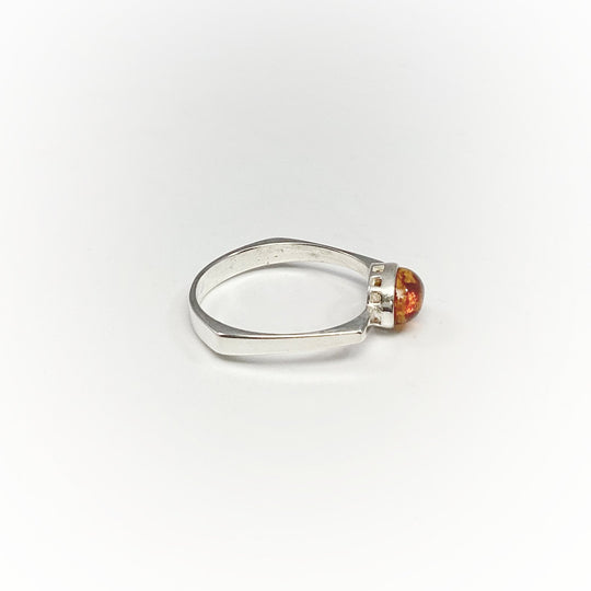 Cognac Amber Ring - Rocks and Gems Canada