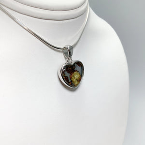 Sericho Meteorite Heart Pendant