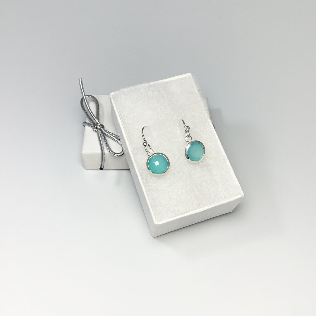 Blue Onyx Dangle Earrings - Rocks and Gems Canada
