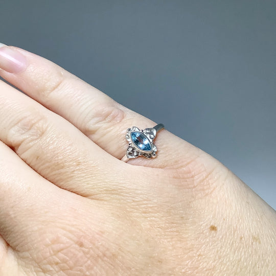 Blue Topaz Ring - Rocks and Gems Canada