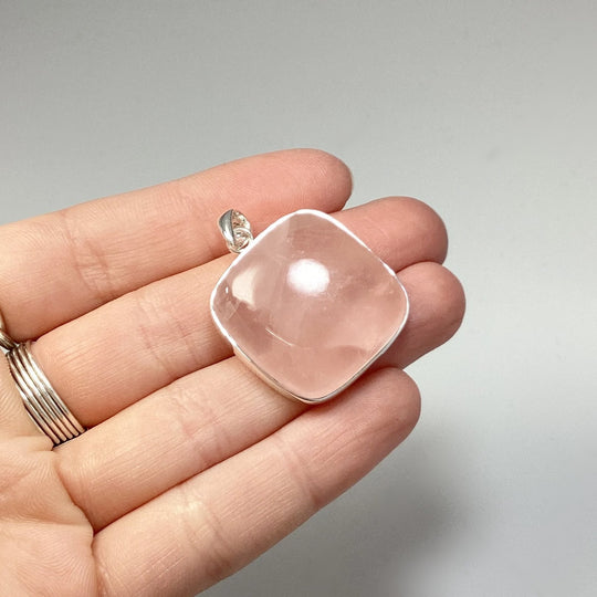 Rose Quartz Pendant - Rocks and Gems Canada