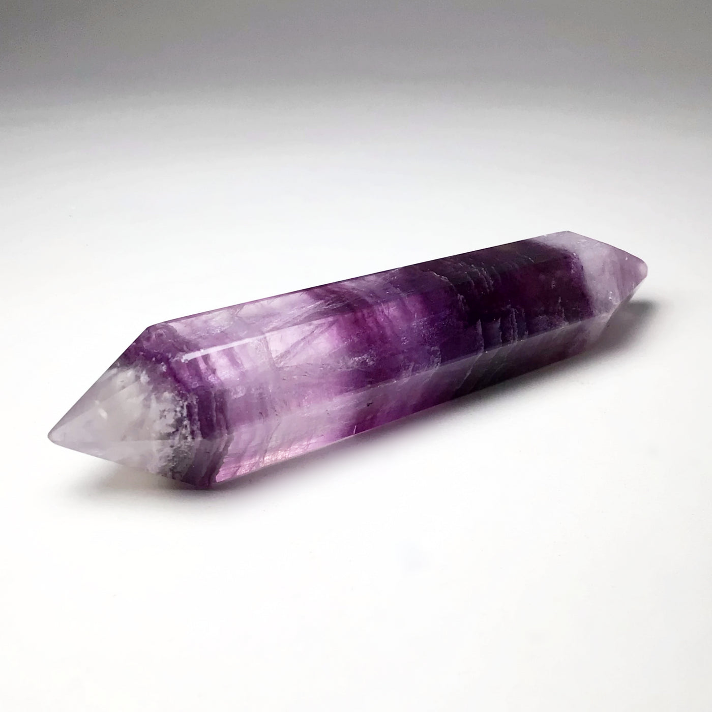 Double Terminated Fluorite Point