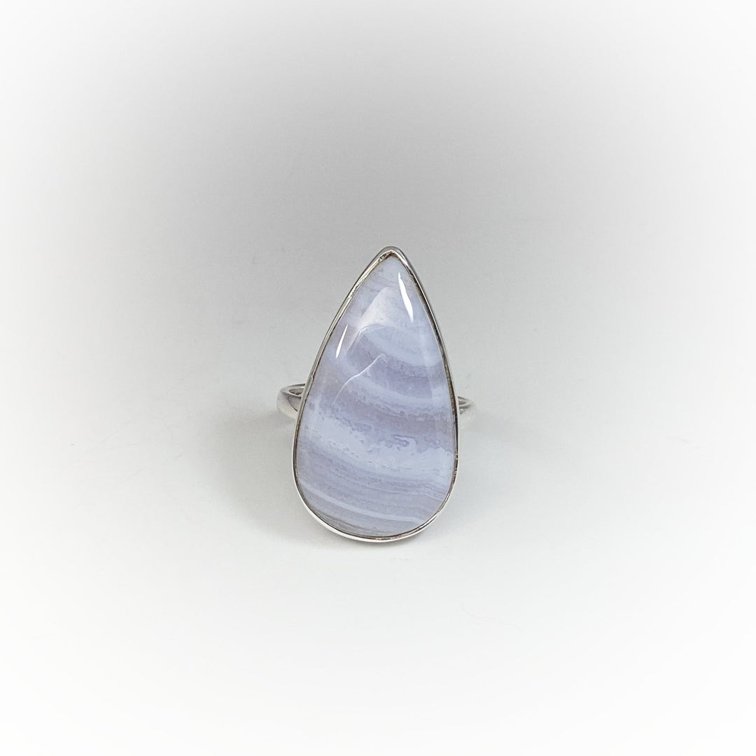 Blue Lace Agate Ring - Rocks and Gems Canada